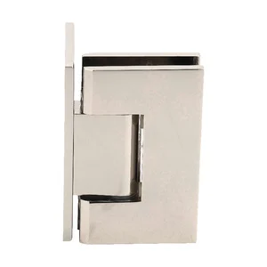 Shower Door Hinge: Vienna 044 Wall Mount, Offset Back Plate, Polished Nickel – CRL V1E044PN