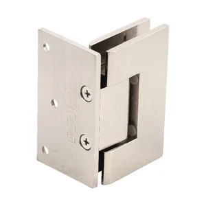 Shower Door Hinge: Vienna 044 Wall Mount, Offset Back Plate, Polished Nickel – CRL V1E044PN, photo 3