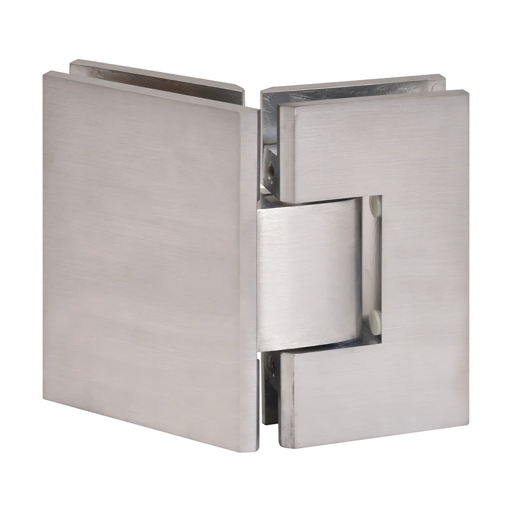 Glass to Glass Shower Door Hinge 135°: Vienna 045, Brushed Chrome – CRL V1E045BCH