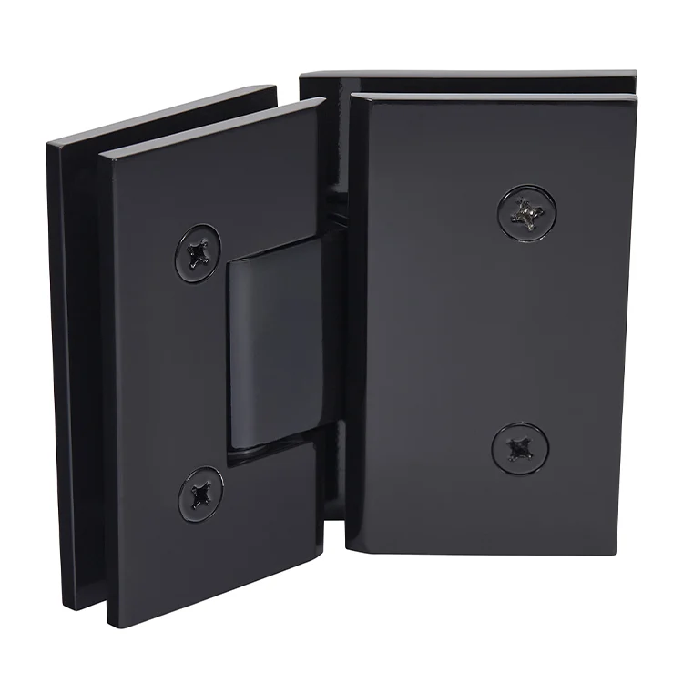 Glass to Glass Shower Door Hinge 135°: Vienna 045, Gloss Black – CRL V1E045BL, photo 3