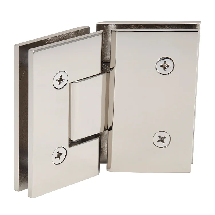 Glass to Glass Shower Door Hinge 135°: Vienna 045, Polished Nickel – CRL V1E045PN, photo 3