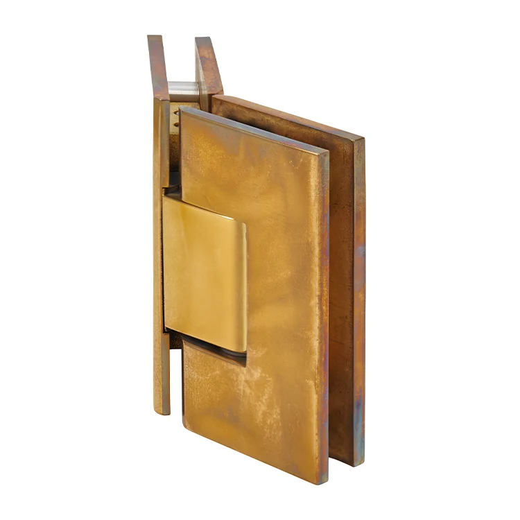 Glass to Glass Shower Door Hinge 135°: Vienna 045, Unlacquered Brass – CRL V1E045ULBR, photo 2