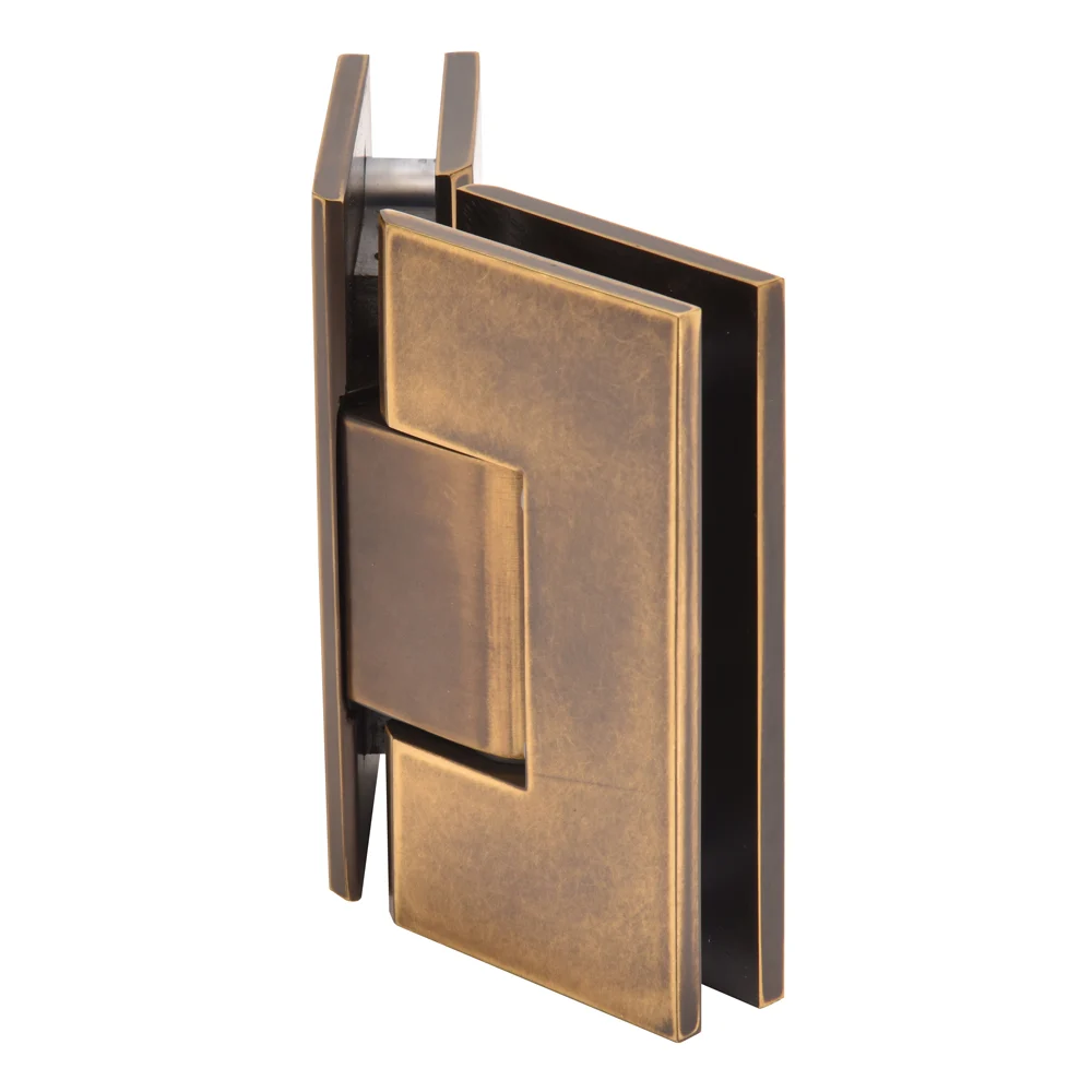 Glass to Glass Shower Door Hinge 135°: Vienna 045, Vintage Brass – CRL V1E045VBR, photo 2
