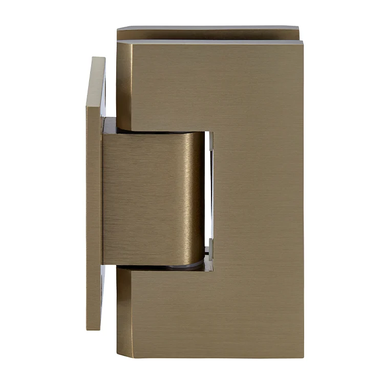Shower Door Hinge: Vienna 074 Wall Mount, Short Back Plate, Brushed Bronze – CRL V1E074BBRZ