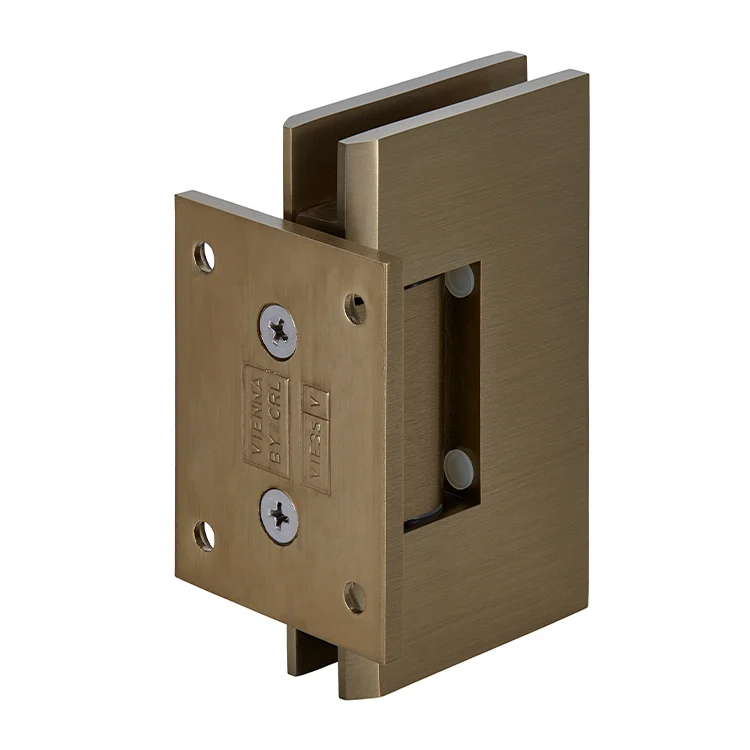 Shower Door Hinge: Vienna 074 Wall Mount, Short Back Plate, Brushed Bronze – CRL V1E074BBRZ, photo 3