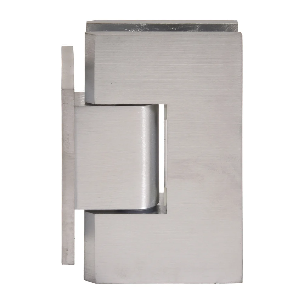 Shower Door Hinge: Vienna 074 Wall Mount, Short Back Plate, Brushed Chrome – CRL V1E074BCH, photo 2