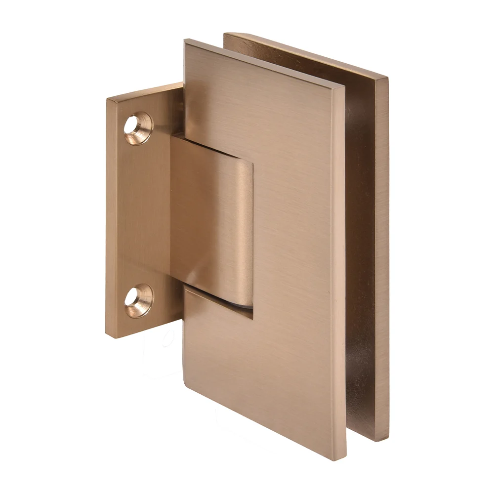 Shower Door Hinge: Vienna 074 Wall Mount, Short Back Plate, Dark Brushed Bronze – CRL V1E074DBBZ