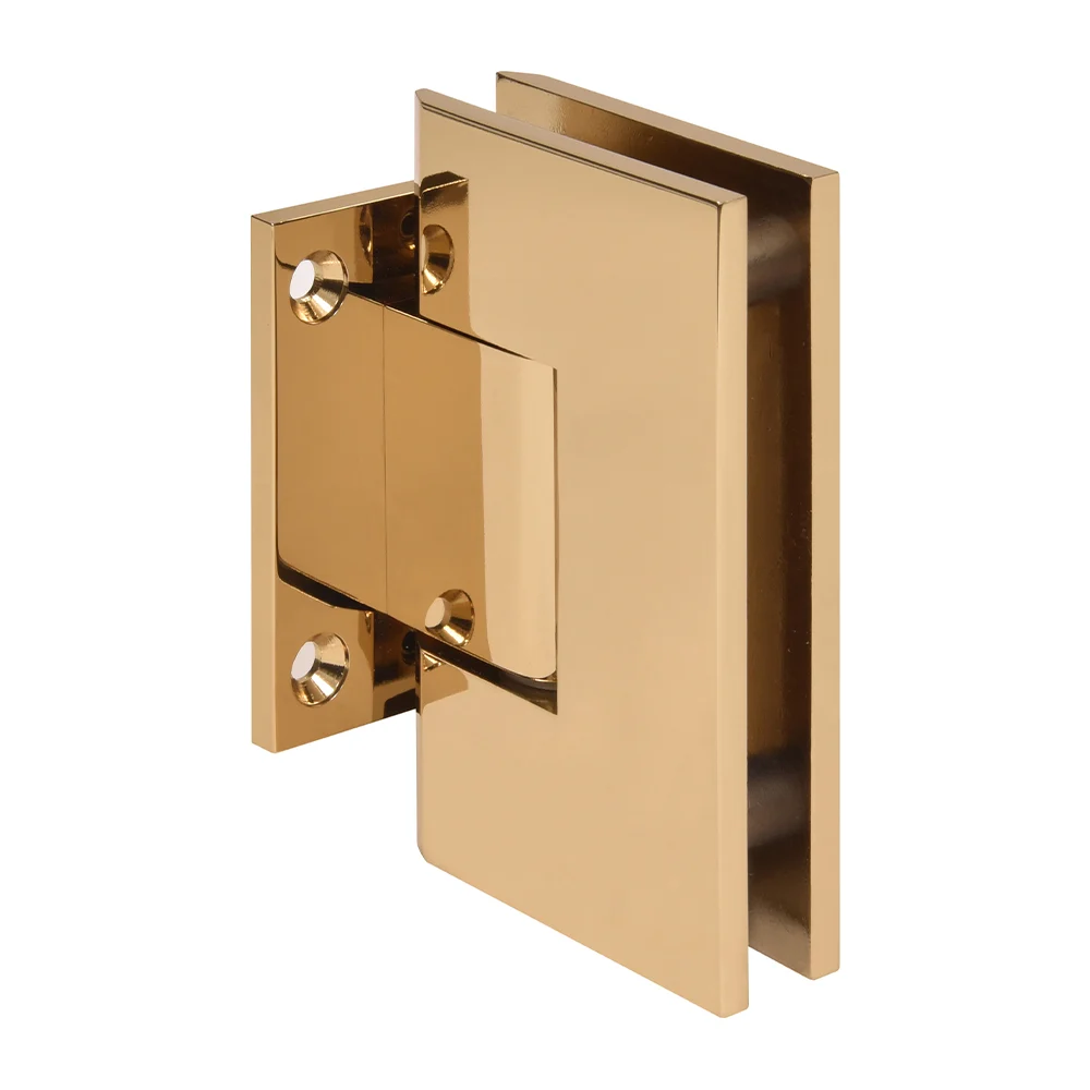 Shower Door Hinge: Vienna 074 Wall Mount, Short Back Plate, French Gold – CRL V1E074FG