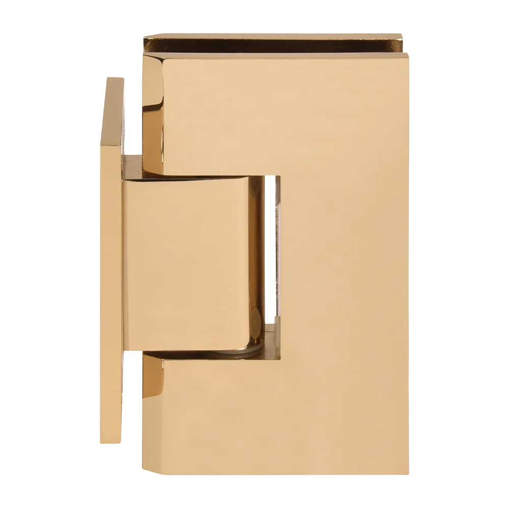 Shower Door Hinge: Vienna 074 Wall Mount, Short Back Plate, French Gold – CRL V1E074FG, photo 2