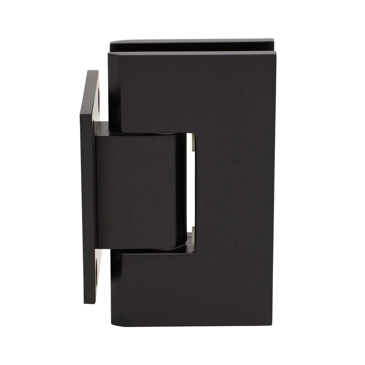 Shower Door Hinge: Vienna 074 Wall Mount, Short Back Plate, Matte Black – CRL V1E074MBL