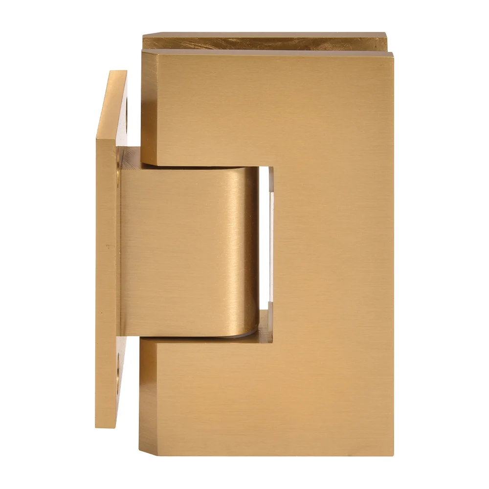 Shower Door Hinge: Vienna 074 Wall Mount, Short Back Plate, Modern Gold – CRL V1E074MG, photo 2