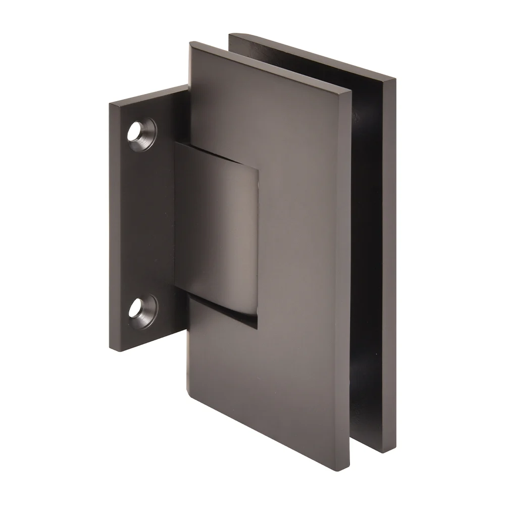 Shower Door Hinge: Vienna 074 Wall Mount, Short Back Plate, Matte Gun Metal – CRL V1E074MGM