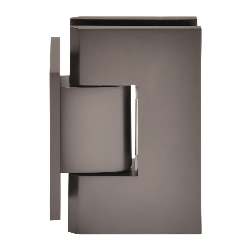 Shower Door Hinge: Vienna 074 Wall Mount, Short Back Plate, Matte Gun Metal – CRL V1E074MGM, photo 2