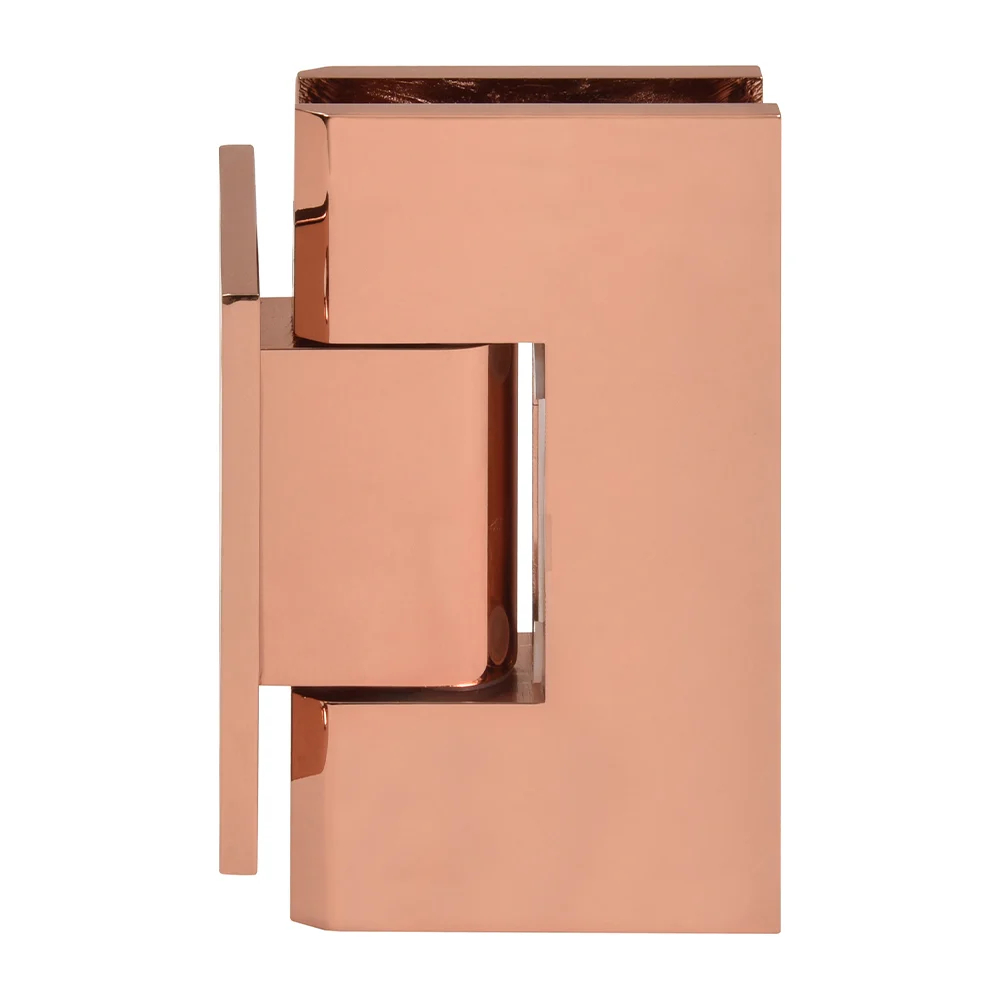 Shower Door Hinge: Vienna 074 Wall Mount, Short Back Plate, Rose Gold – CRL V1E074RG, photo 2