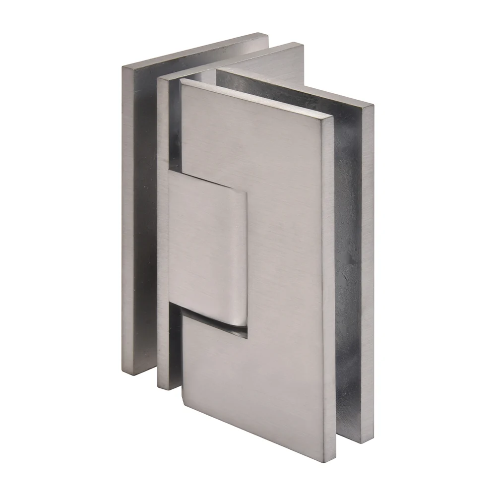 Glass to Glass Shower Door Hinge 90°: Vienna 092, Brushed Chrome – CRL V1E092BCH