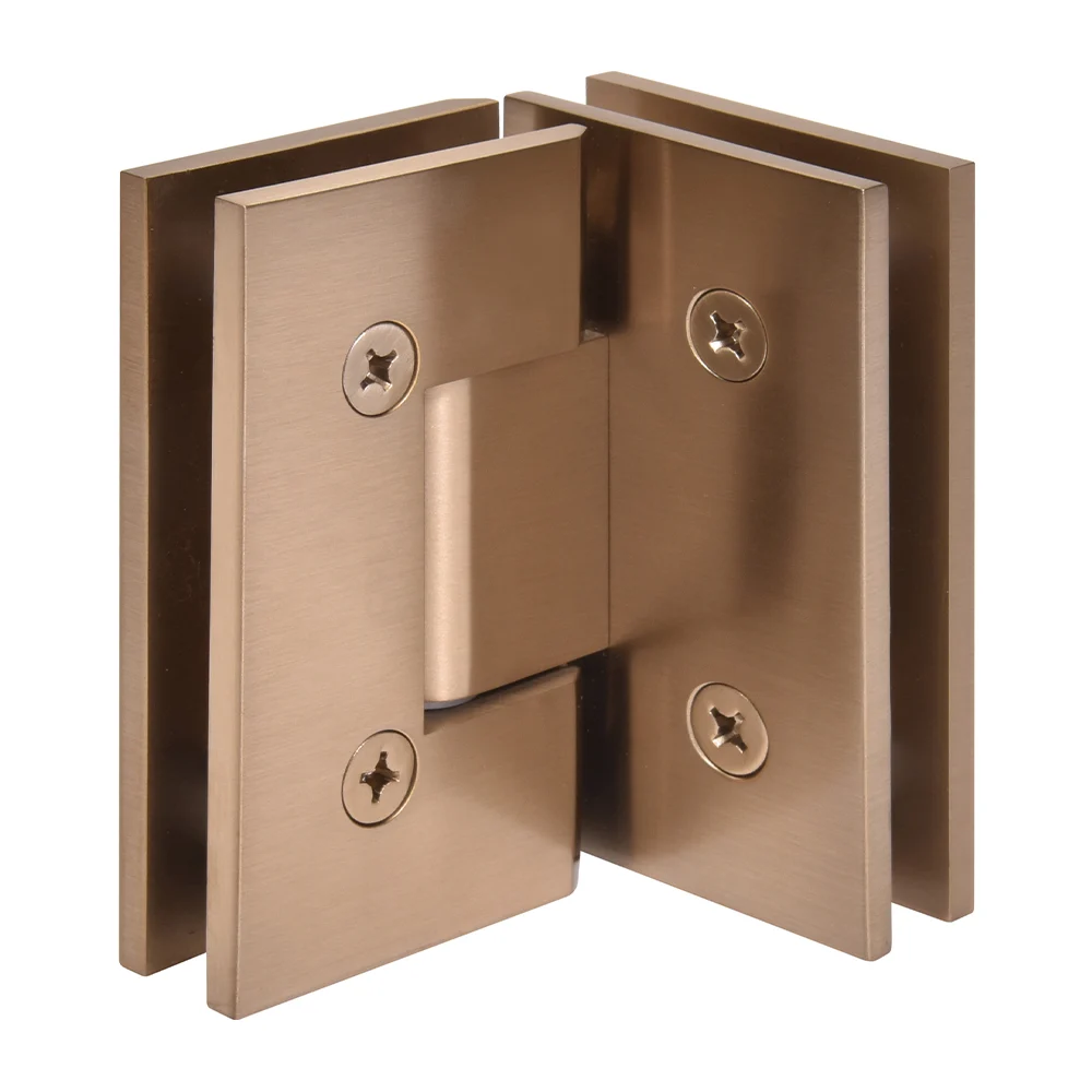 Glass to Glass Shower Door Hinge 90°: Vienna 092, Dark Brushed Bronze – CRL V1E092DBBZ, photo 3