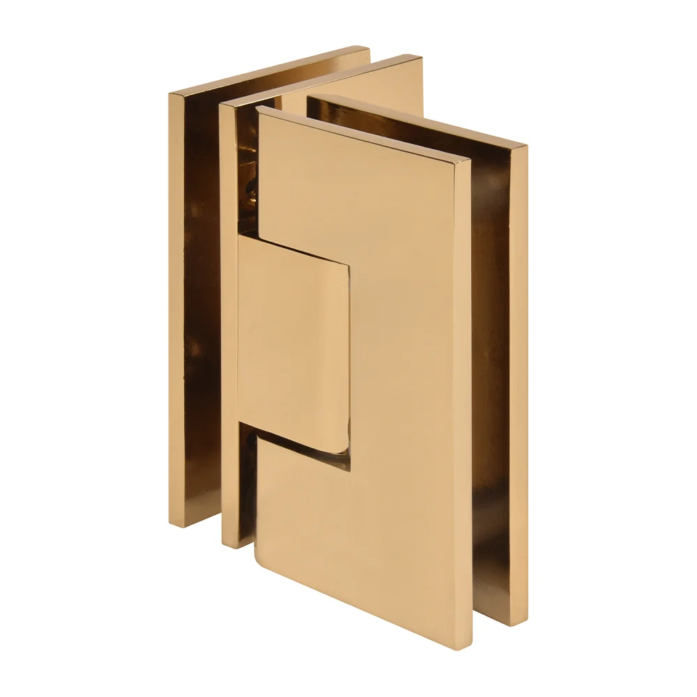 Glass to Glass Shower Door Hinge 90°: Vienna 092, French Gold – CRL V1E092FG