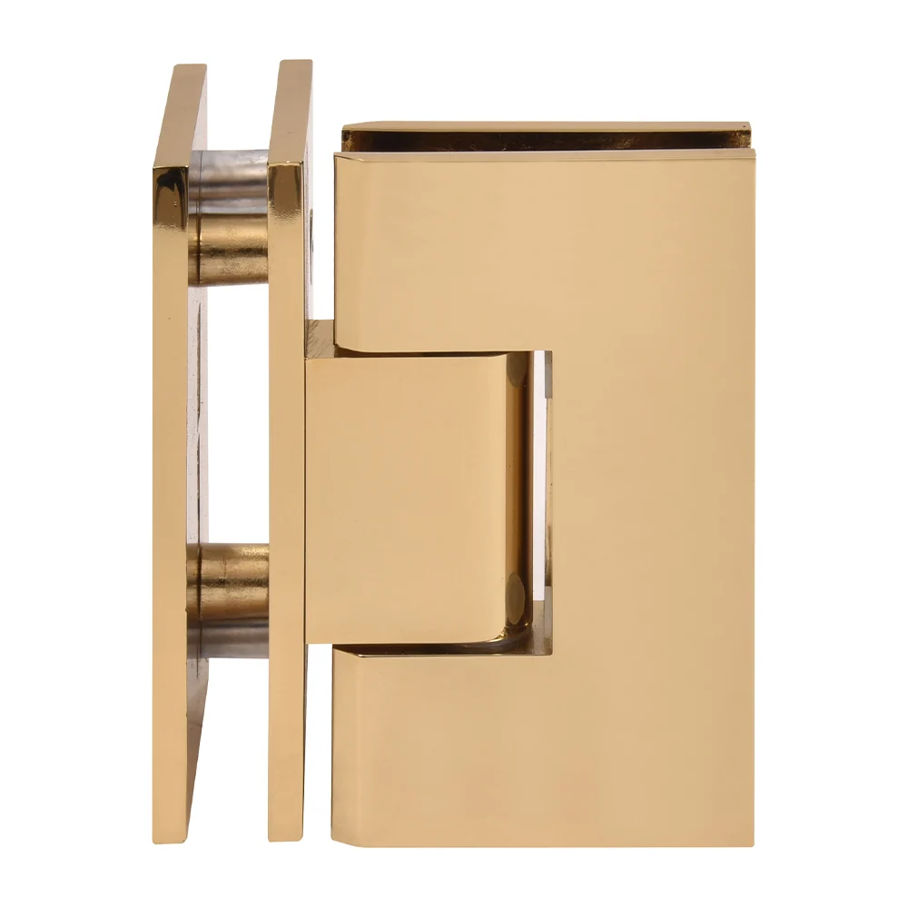 Glass to Glass Shower Door Hinge 90°: Vienna 092, French Gold – CRL V1E092FG, photo 2