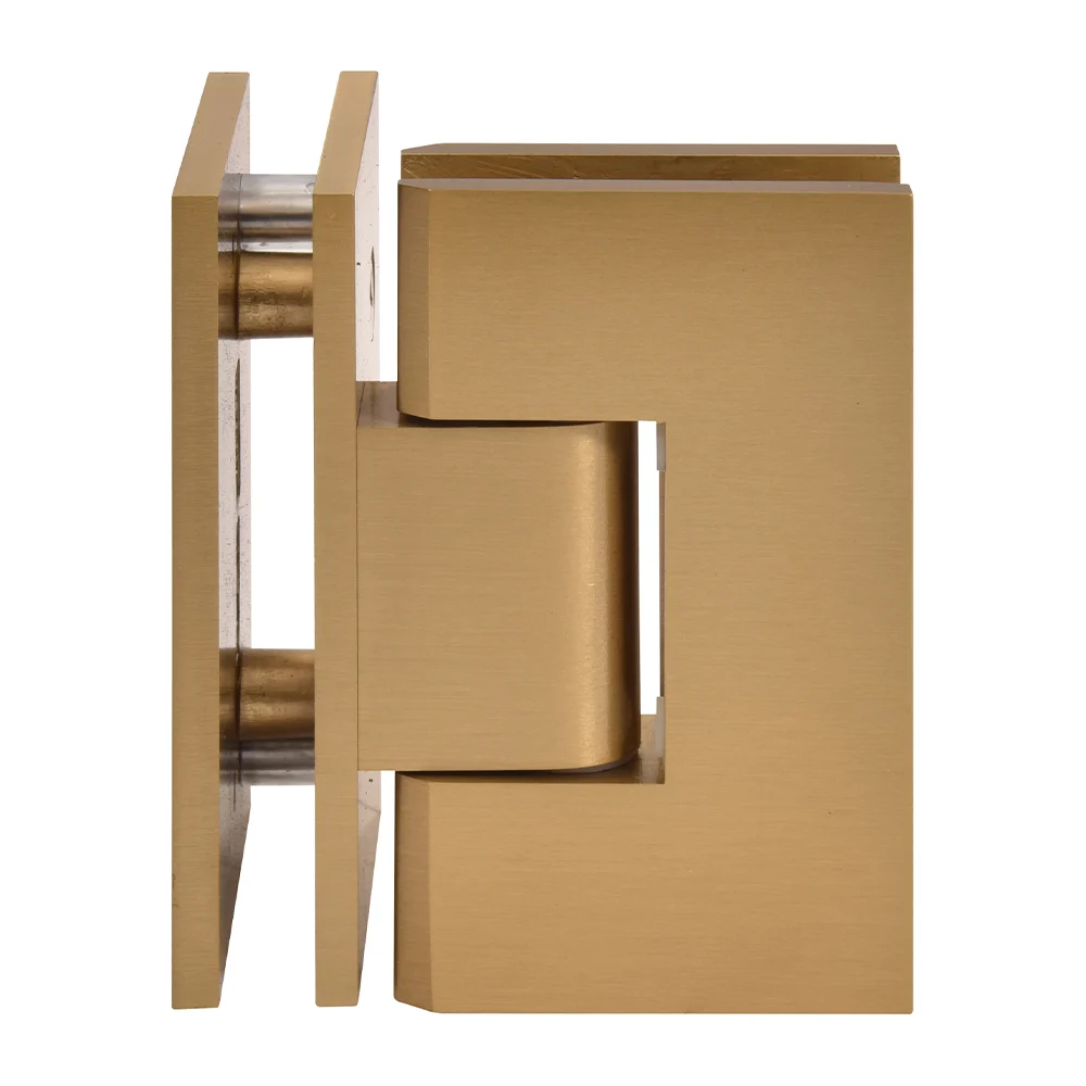 Glass to Glass Shower Door Hinge 90°: Vienna 092, Modern Gold – CRL V1E092MG, photo 2