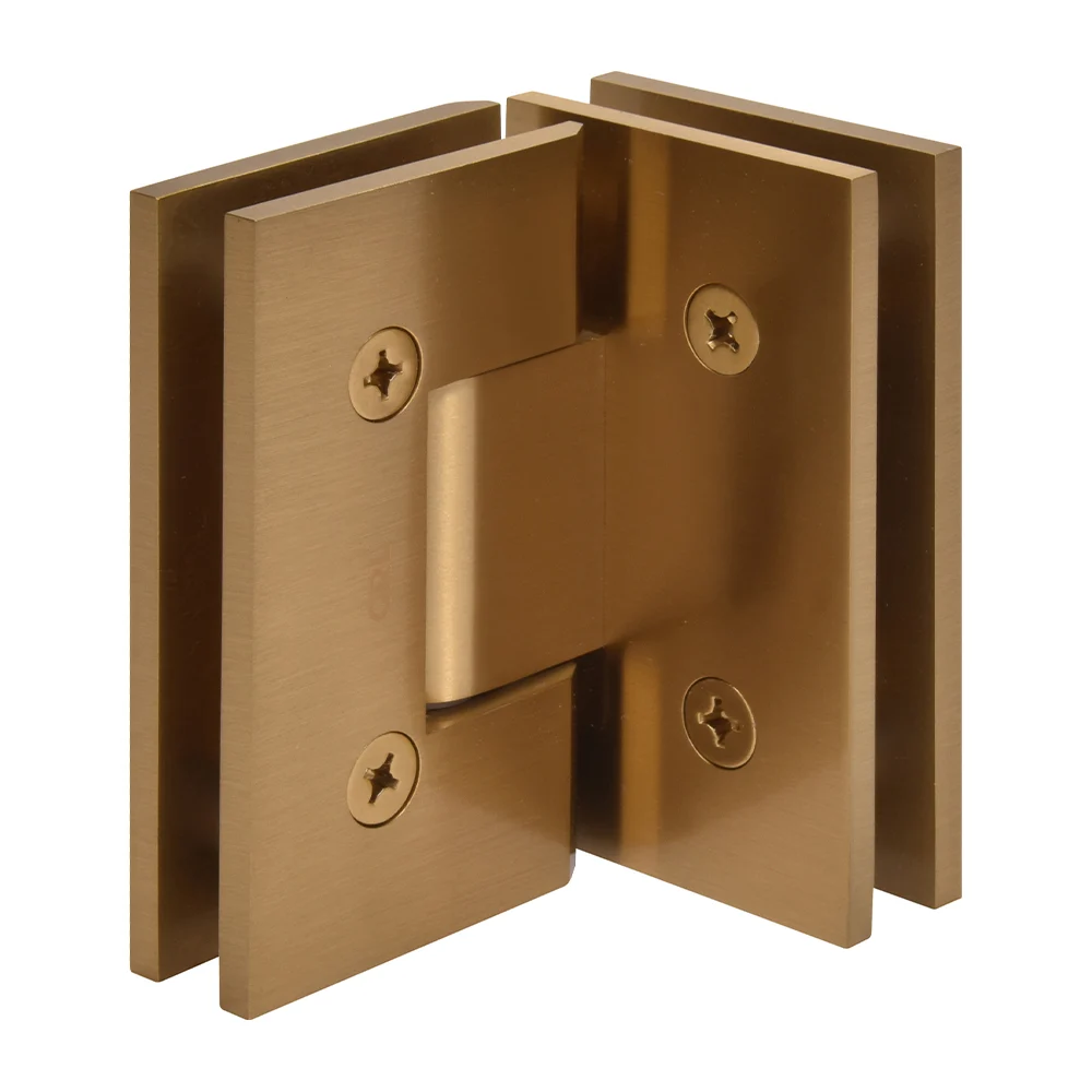 Glass to Glass Shower Door Hinge 90°: Vienna 092, Modern Gold – CRL V1E092MG, photo 3