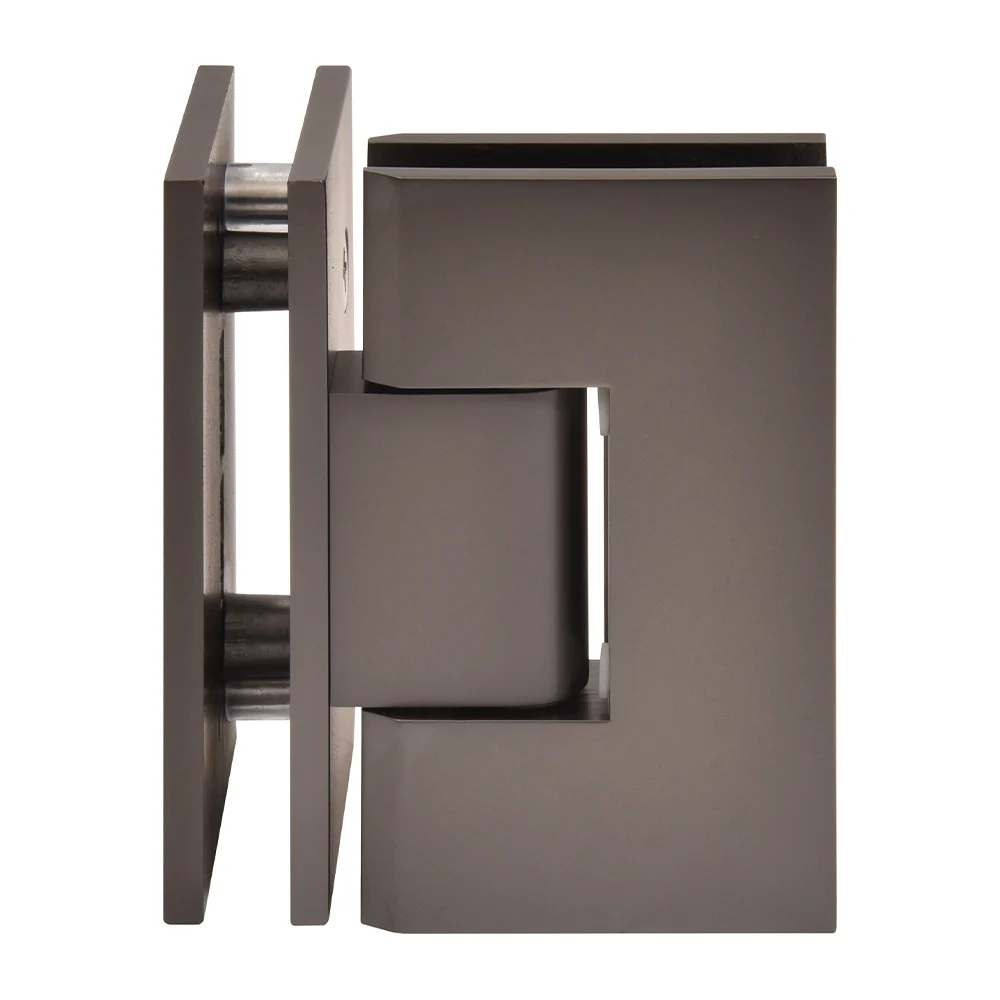 Glass to Glass Shower Door Hinge 90°: Vienna 092, Matte Gun Metal – CRL V1E092MGM, photo 2