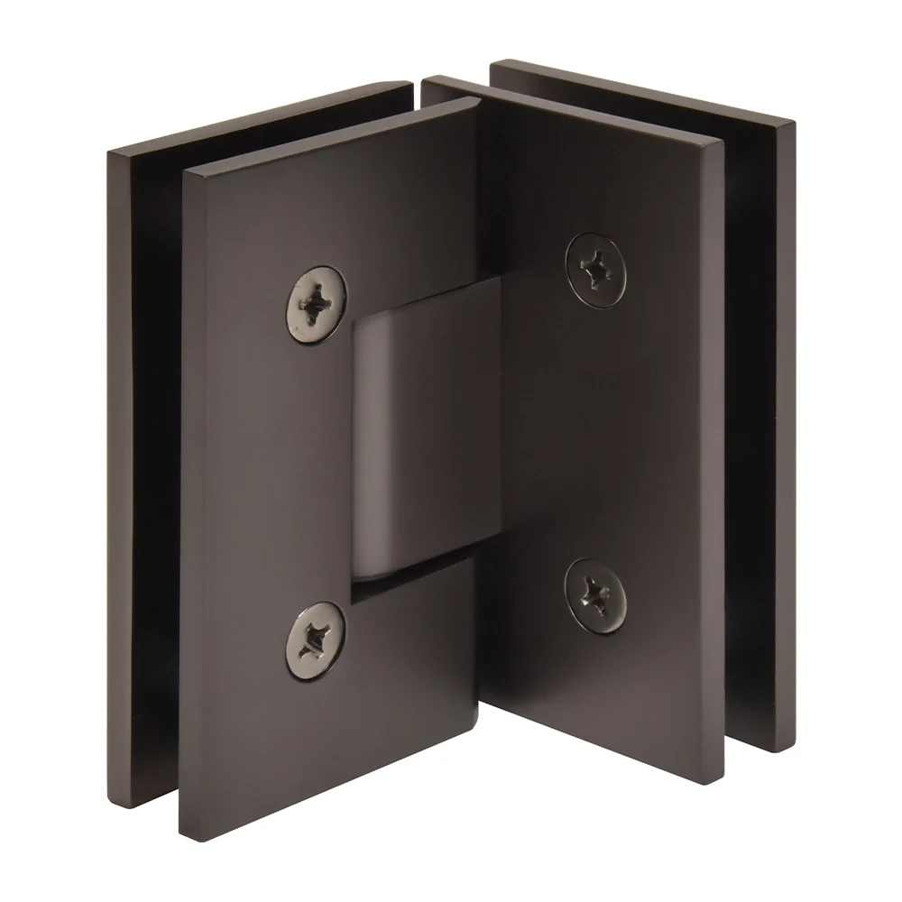 Glass to Glass Shower Door Hinge 90°: Vienna 092, Matte Gun Metal – CRL V1E092MGM, photo 3