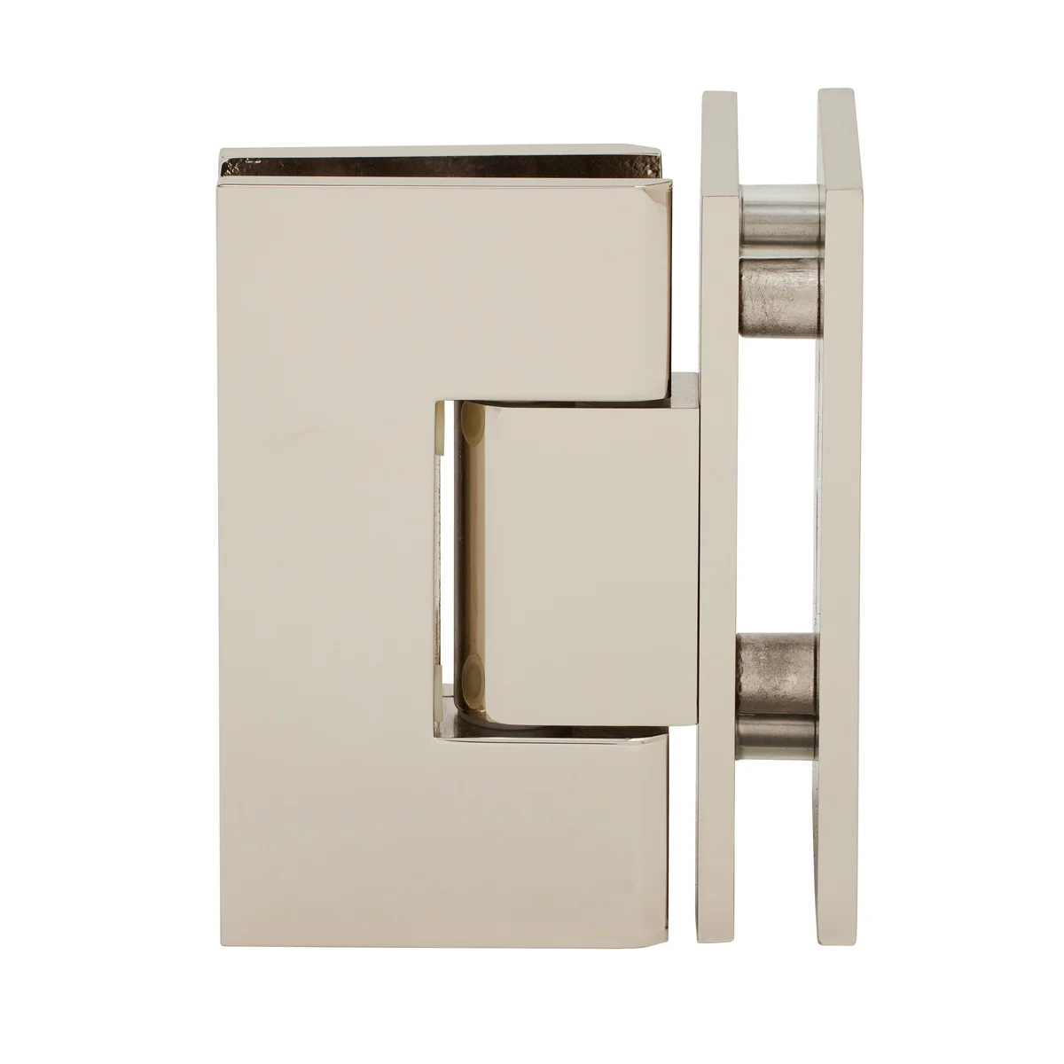 Glass to Glass Shower Door Hinge 90°: Vienna 092, Polished Nickel – CRL V1E092PN