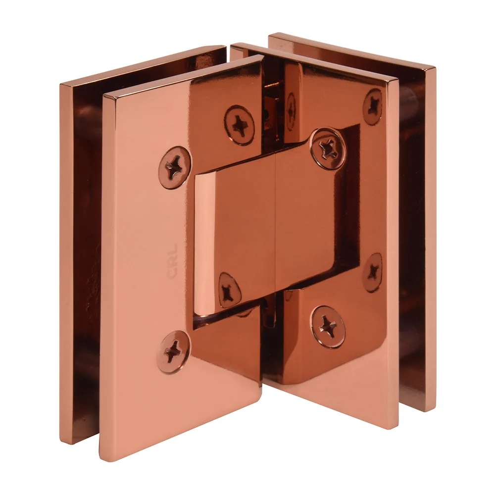 Glass to Glass Shower Door Hinge 90°: Vienna 092, Rose Gold – CRL V1E092RG, photo 3
