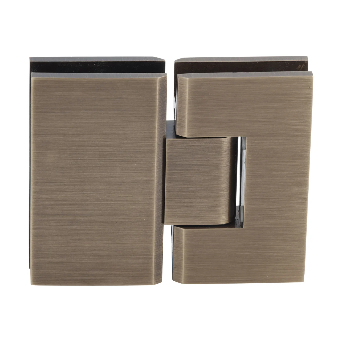 Glass to Glass Shower Door Hinge 180°: Vienna 180, Antique Brass – CRL V1E180ABR