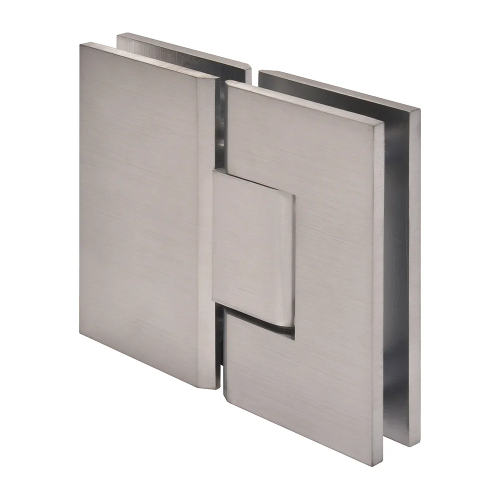 Glass to Glass Shower Door Hinge 180°: Vienna 180, Brushed Chrome – CRL V1E180BCH