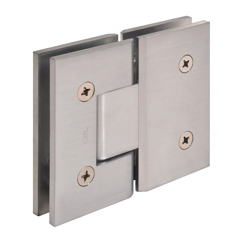 Glass to Glass Shower Door Hinge 180°: Vienna 180, Brushed Chrome – CRL V1E180BCH, photo 3