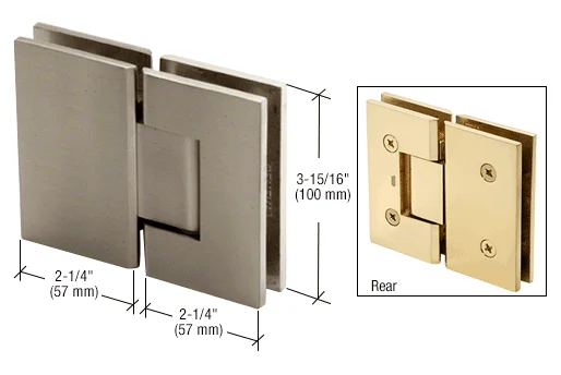 Glass to Glass Shower Door Hinge 180°: Vienna 180, Brushed Nickel – CRL V1E180BN, photo 2