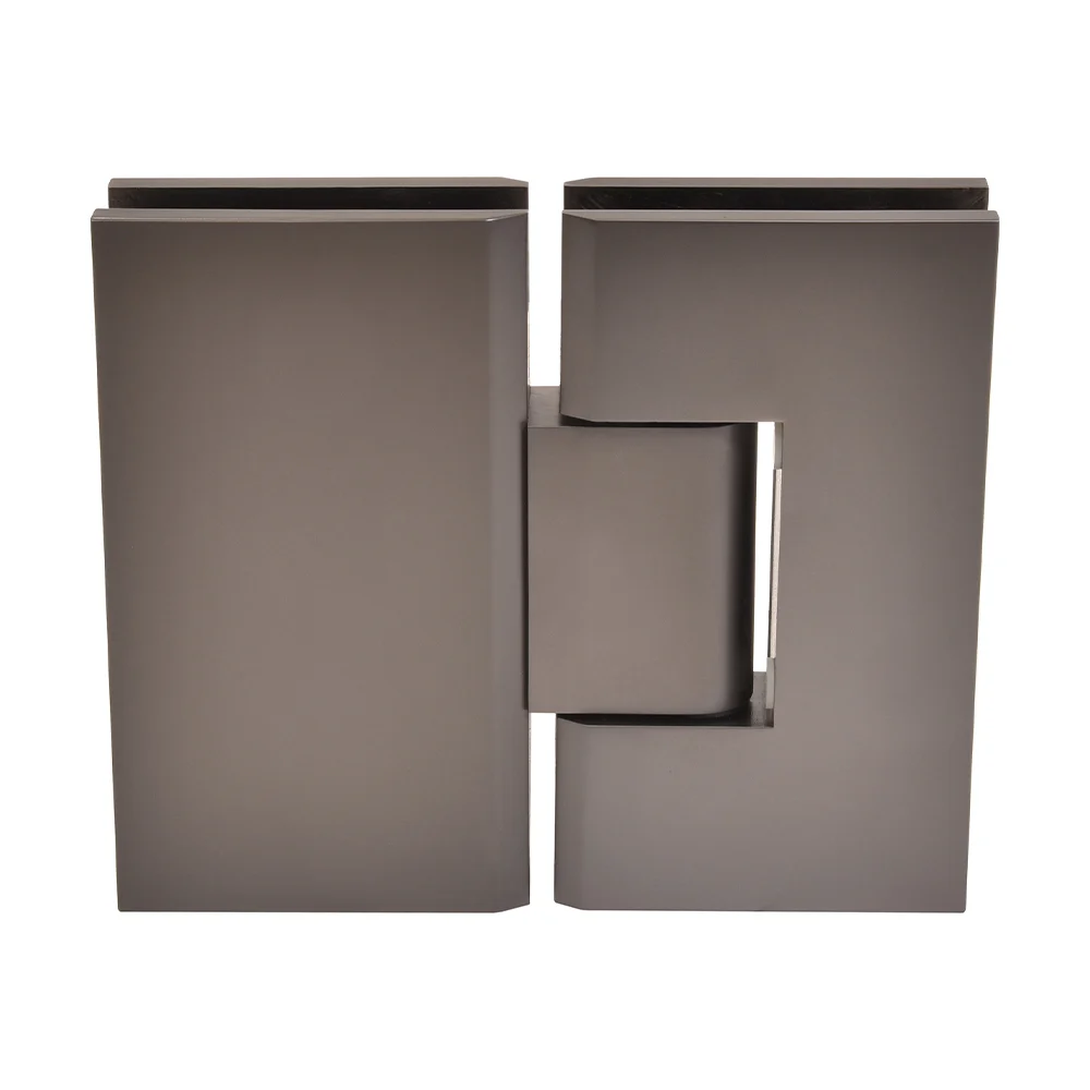 Glass to Glass Shower Door Hinge 180°: Vienna 180, Matte Gun Metal – CRL V1E180MGM, photo 2