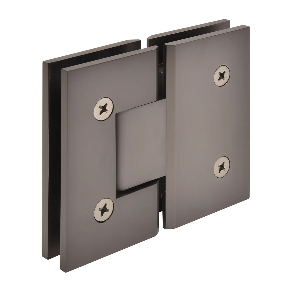 Glass to Glass Shower Door Hinge 180°: Vienna 180, Matte Gun Metal – CRL V1E180MGM, photo 3