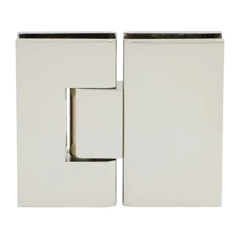 CRL Glass to Glass Shower Door Hinge 180° – Vienna 180, Polished Nickel