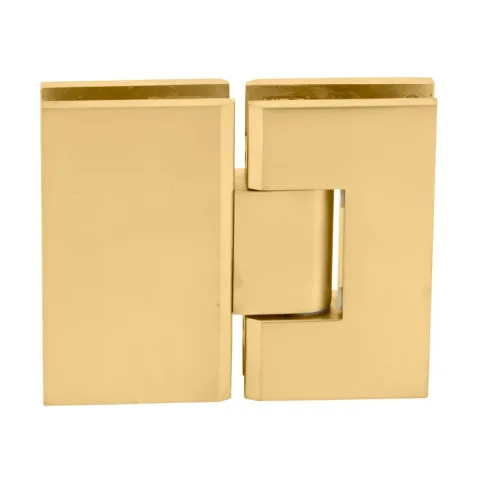 CRL Glass to Glass Shower Door Hinge 180° – Vienna 180, Satin Brass
