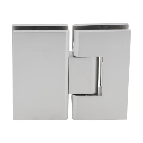 CRL Glass to Glass Shower Door Hinge 180° – Vienna 180, Satin Nickel