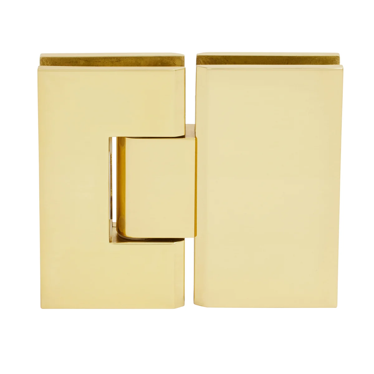 Glass to Glass Shower Door Hinge 180°: Vienna 180, Unlacquered Brass – CRL V1E180ULBR