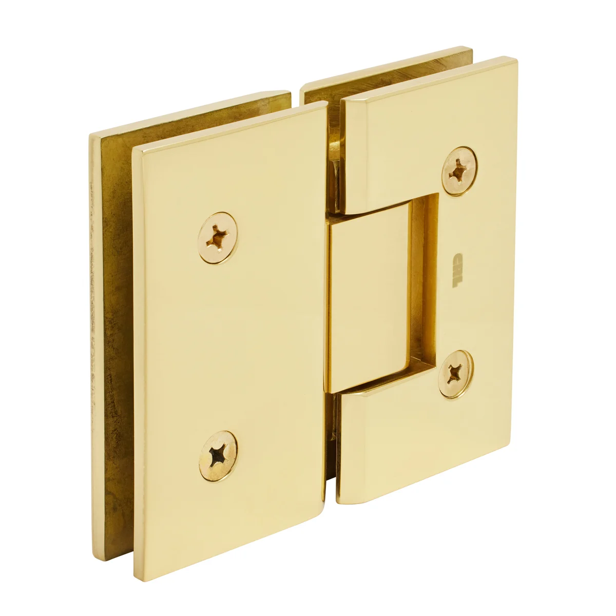 Glass to Glass Shower Door Hinge 180°: Vienna 180, Unlacquered Brass – CRL V1E180ULBR, photo 3