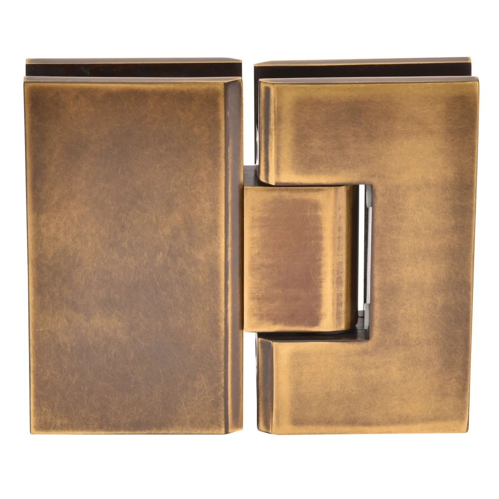 Glass to Glass Shower Door Hinge 180°: Vienna 180, Vintage Brass – CRL V1E180VBR, photo 2