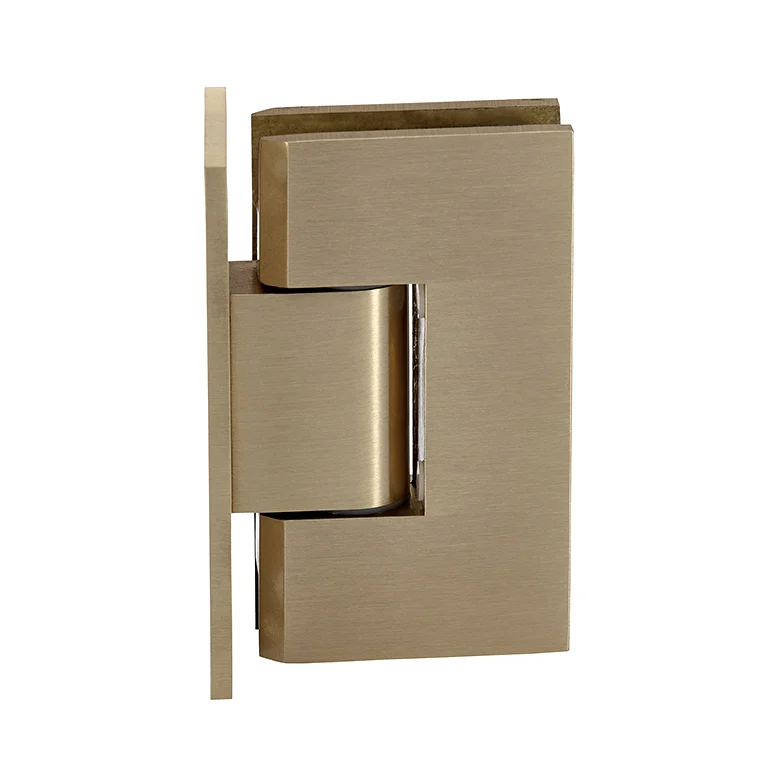 Shower Door Hinge: Vienna 337 Adjustable Wall Mount, Full Back Plate, Brushed Bronze – CRL V1E337BBRZ