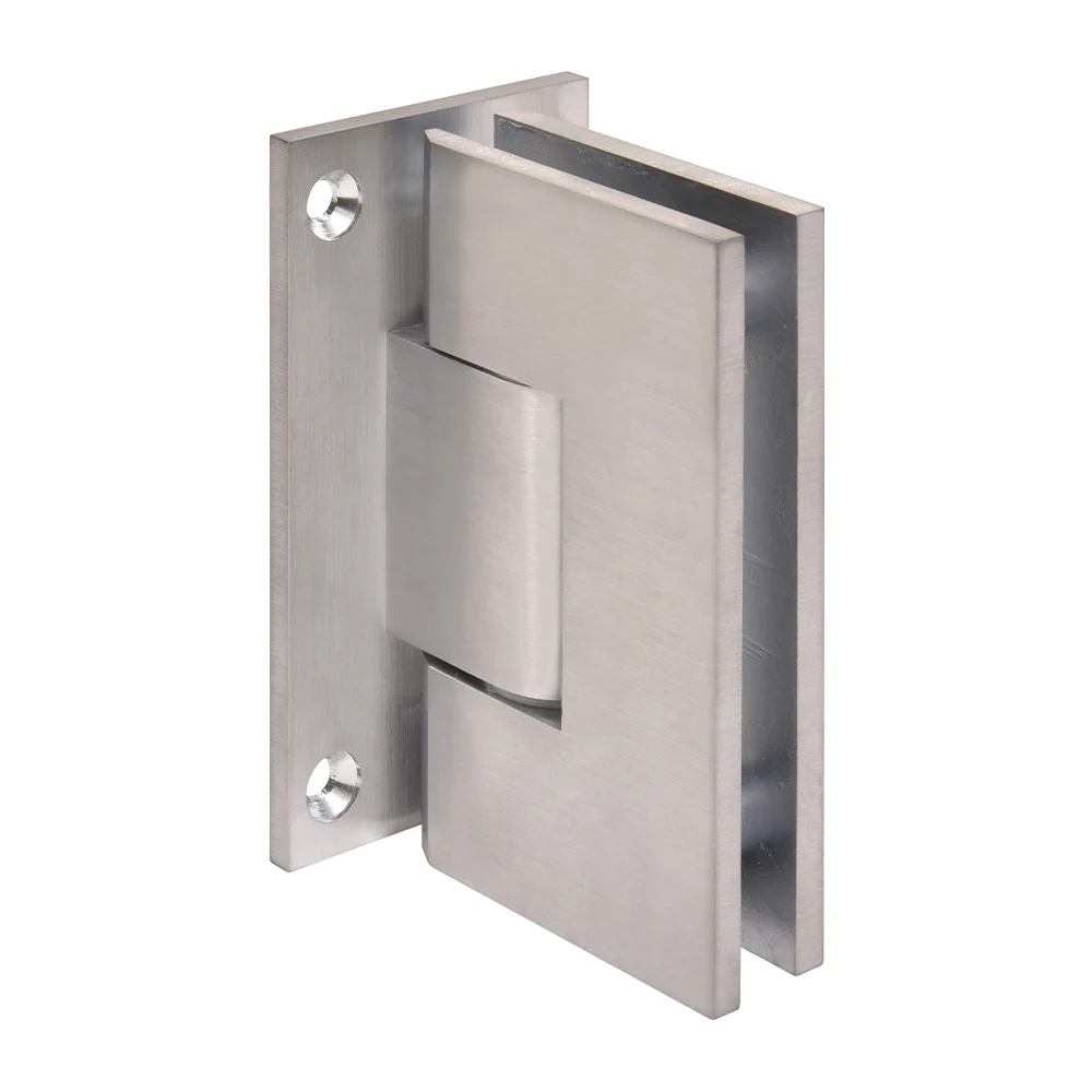 Shower Door Hinge: Vienna 337 Adjustable Wall Mount, Full Back Plate, Brushed Chrome – CRL V1E337BCH