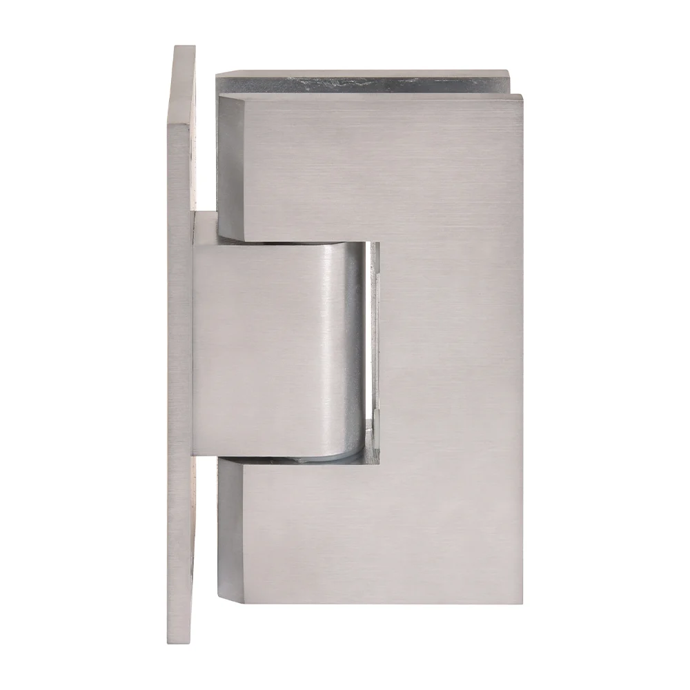 Shower Door Hinge: Vienna 337 Adjustable Wall Mount, Full Back Plate, Brushed Chrome – CRL V1E337BCH, photo 2