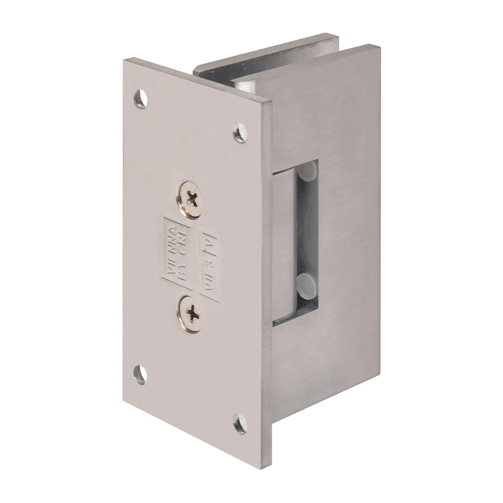 Shower Door Hinge: Vienna 337 Adjustable Wall Mount, Full Back Plate, Brushed Chrome – CRL V1E337BCH, photo 3