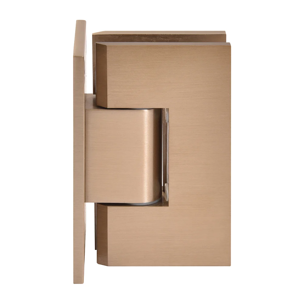 Shower Door Hinge: Vienna 337 Adjustable Wall Mount, Full Back Plate, Dark Brushed Bronze – CRL V1E337DBBZ, photo 2
