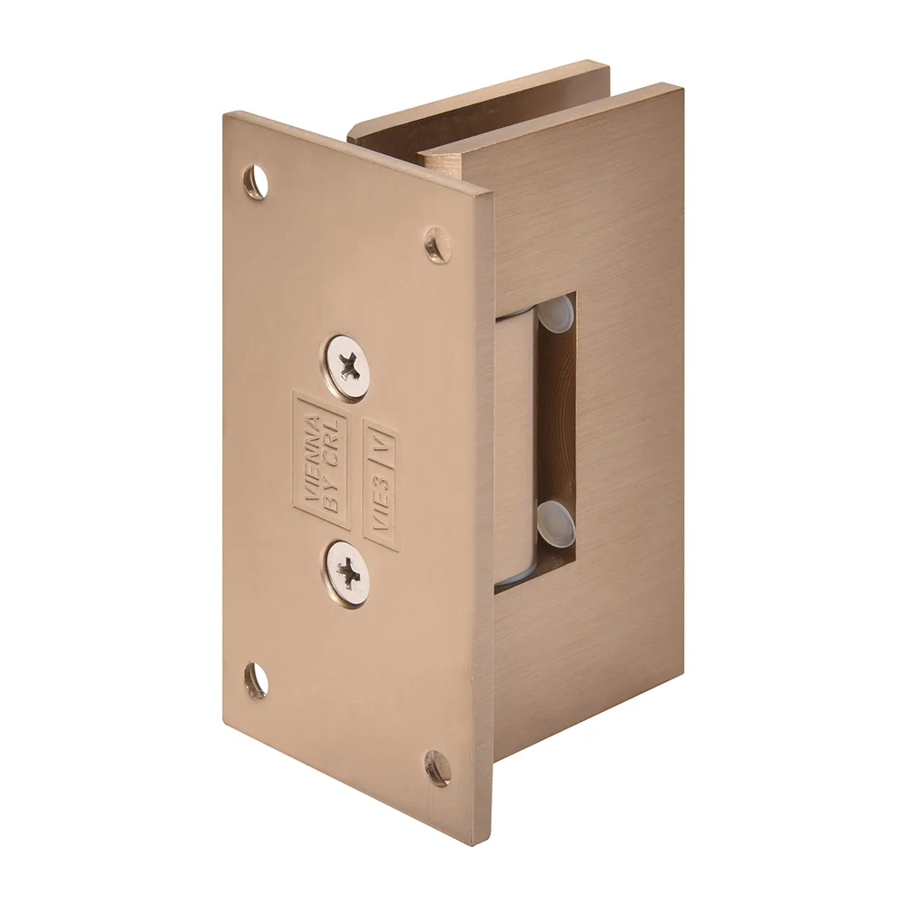 Shower Door Hinge: Vienna 337 Adjustable Wall Mount, Full Back Plate, Dark Brushed Bronze – CRL V1E337DBBZ, photo 3