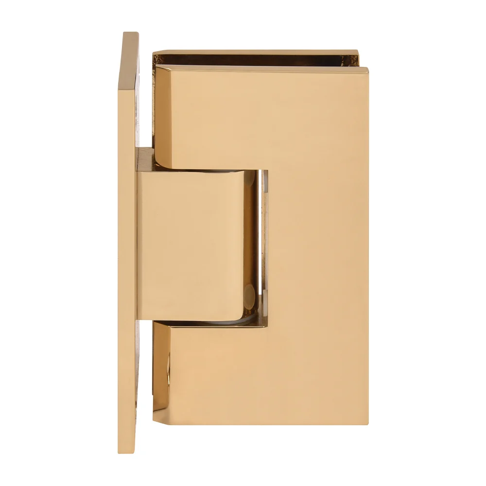 Shower Door Hinge: Vienna 337 Adjustable Wall Mount, Full Back Plate, French Gold – CRL V1E337FG, photo 2