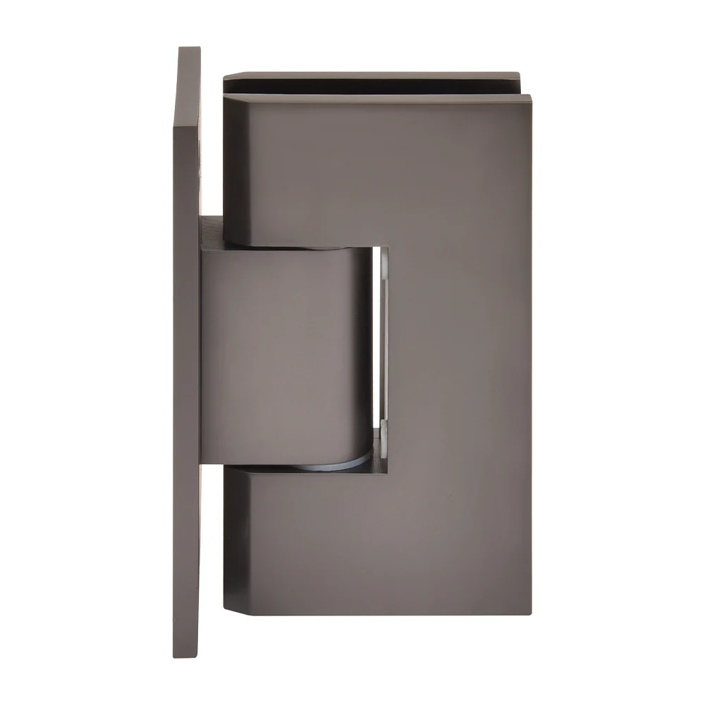 Shower Door Hinge: Vienna 337 Adjustable Wall Mount, Full Back Plate, Matte Gun Metal – CRL V1E337MGM, photo 2