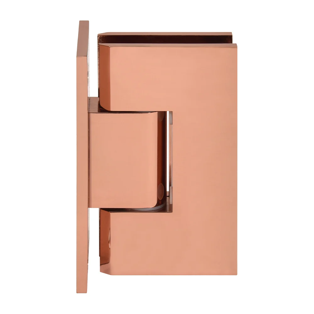 Shower Door Hinge: Vienna 337 Adjustable Wall Mount, Full Back Plate, Rose Gold – CRL V1E337RG, photo 2