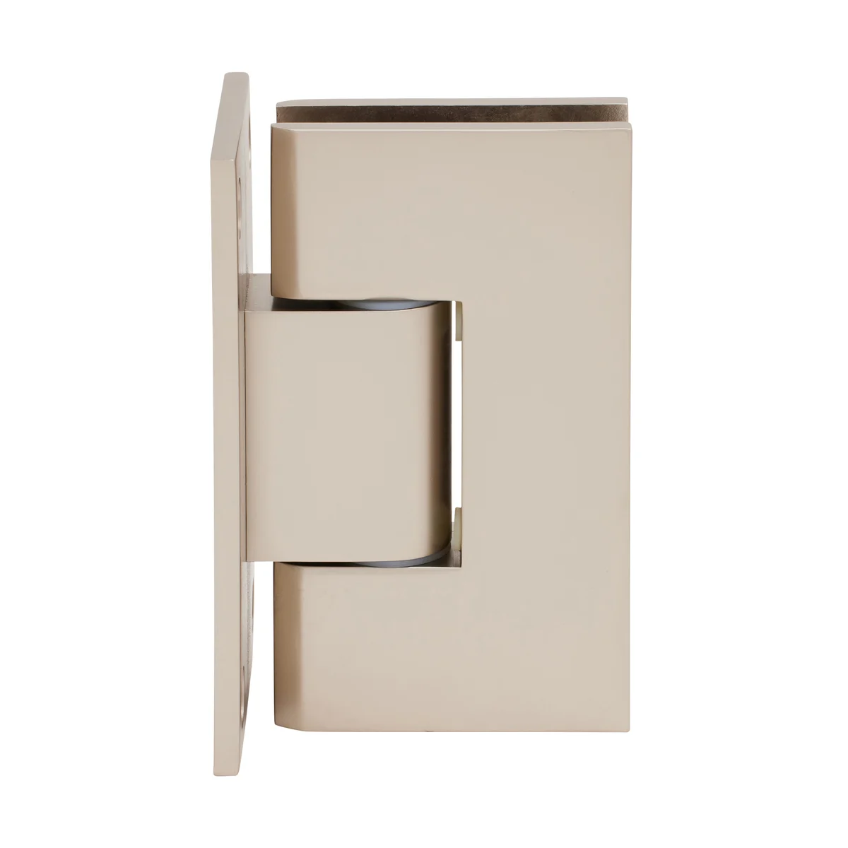 Shower Door Hinge: Vienna 337 Adjustable Wall Mount, Full Back Plate, Satin Nickel – CRL V1E337SN